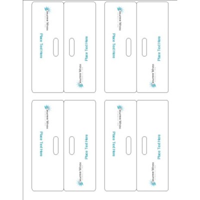 Simple Logo Black text, Bag Toppers, 4 per sheet
