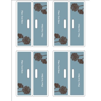 Brown Tree Printable Bag Toppers with Bags, 4 per sheet