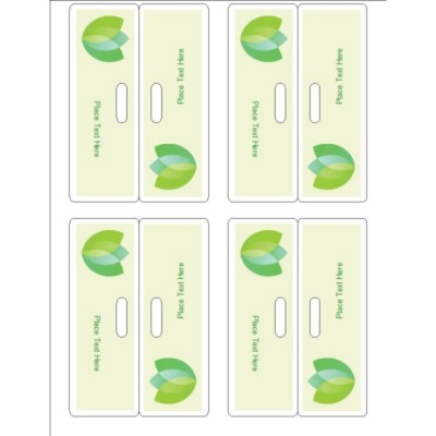 Green Blossom Bag Toppers, 4 per sheet