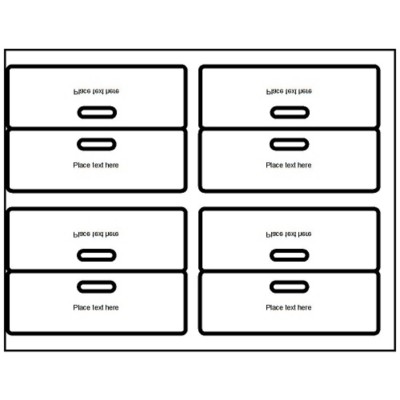 Printable Bag Topper with Bags, 4 per sheet