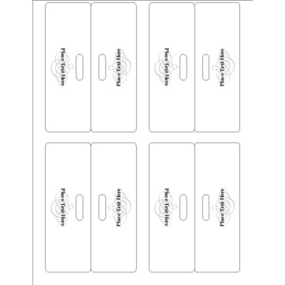 Wedding Monogram Printable Bag Toppers with Bags, 4 per sheet