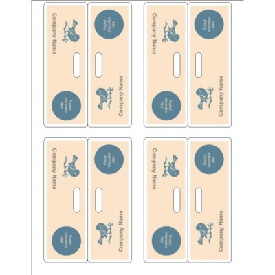 Blue Bird Design Bag Toppers, 4 per sheet