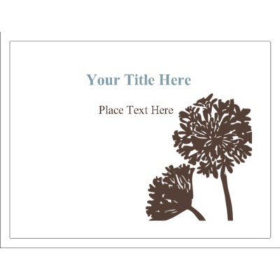 Brown Tree Removable Window Signage, 1 per sheet