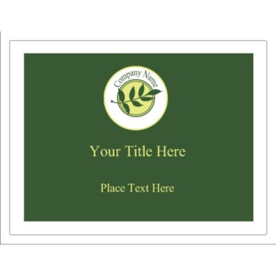 Green Sprig with Background Window Signage, 1 per sheet