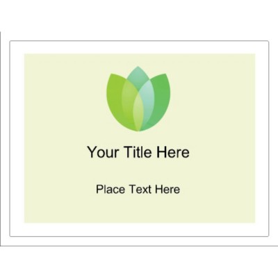 Green Blossom Window Signage, 1 per sheet