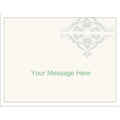 Scroll Design Window Signage, 1 per sheet