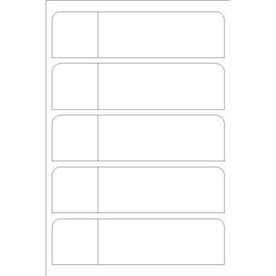 Mini Flexible Name Badge Labels