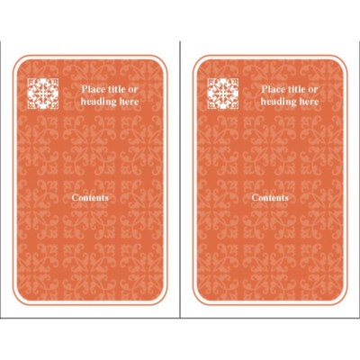 Autumn Flourishes Mini Comfort Touch Binder Cover Insert 5 1/2 x 8 1/2"