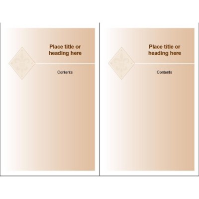 Beige Design Mini Comfort Touch Binder Cover Insert 5 1/2 x 8 1/2"