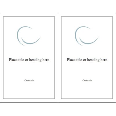 Ellipse Mini Comfort Touch Binder Cover Insert 5 1/2 x 8 1/2"