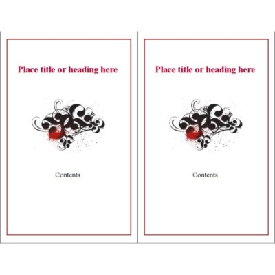 Flourish with Splatter Mini Comfort Touch Binder Cover Insert 5 1/2 x 8 1/2"