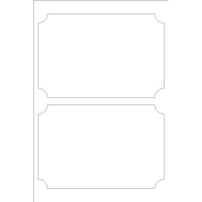 Martha Stewart Home Office with Avery Weatherproof Classic Shape Labels, 2 per 4 x 6 sheet