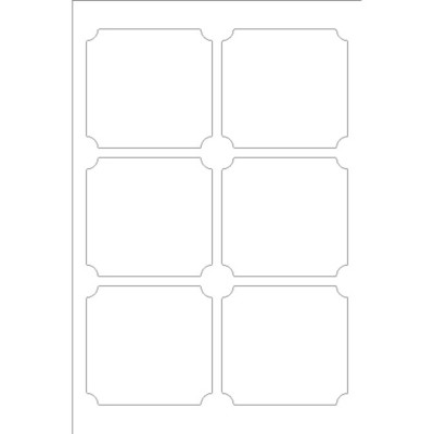 Martha Stewart Home Office with Avery Classic Shape Brown Kraft Labels, 6 per 4 x 6 sheet