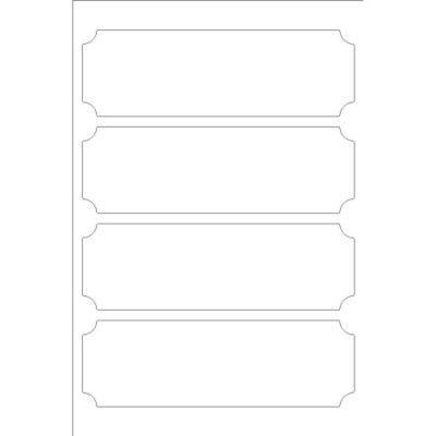 Martha Stewart Home Office with Avery Classic Shape Brown Kraft Labels, 4 per 4 x 6 sheet