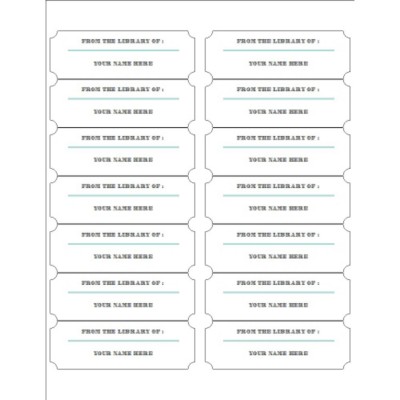 Martha Stewart Home Office with Avery Classic Shape Label Bookplate, 14 per sheet