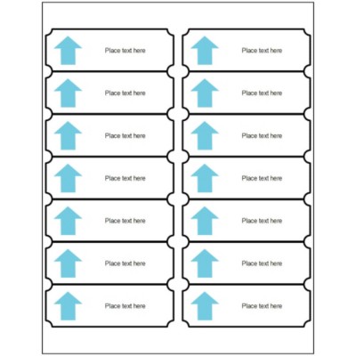 Martha Stewart Home Office with Avery Metallic Classic Shape Label MovingLabels, 14 per sheet