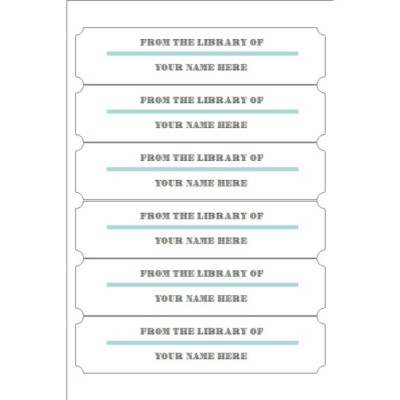 Martha Stewart Home Office with Avery Weatherproof Classic Shape Label Bookplate, 6 Per 4 x6" Sheet