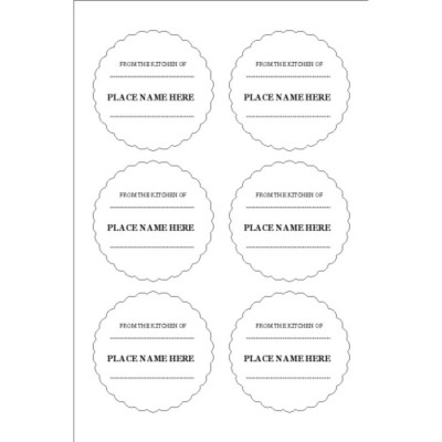 Martha Stewart Home Office with Avery Metallic Seals, Dotted Line From the Kitchen of, 6 per 4x6" sheet