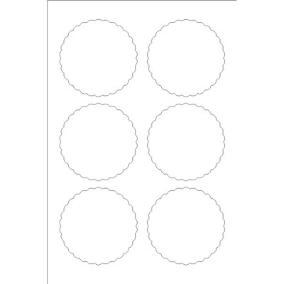 Martha Stewart Home Office with Avery Metallic Seals, 6 per 4x6 sheet