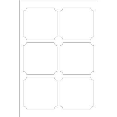 Martha Stewart Home Office with Avery Classic Shape Labels, 6 per 4 x 6 sheet