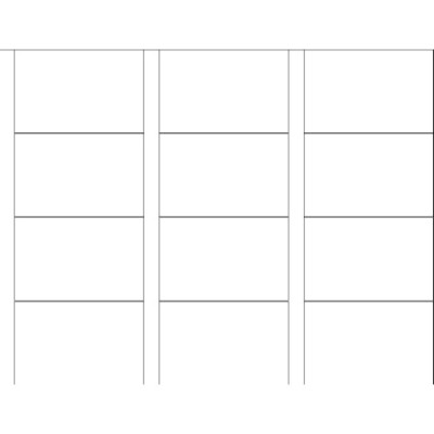 Tear Away Card for Wide Flyer (Wide Card), 9 per sheet, Adobe PhotoShop