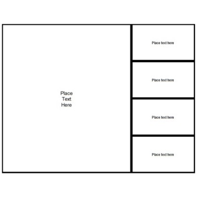 Brochure with Tear-Away Cards - Wide, 1 per sheet