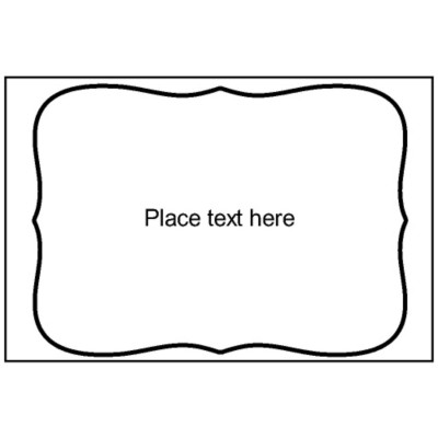 Text Only Martha Stewart Home Office with Avery Holiday Flourish Shape Shipping Labels , 1 per 4 x 6" sheet