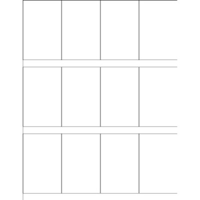 Tear Away Card for Tall Flyer (Tall Card), 9 per sheet, Adobe Illustrator