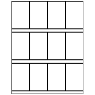 Tear Away Cards for Tall Flyer, 12 per sheet