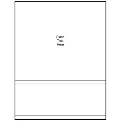 Flyer Backing Page, 1 per sheet