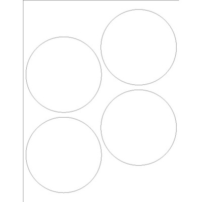 Adhesive Display Cards, 4 per sheet