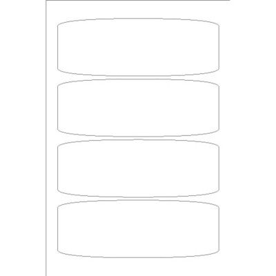 Removable ID Labels, 4 Per 4 x6" Sheet