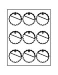 Templates - Scallop Round Tags, 9 per sheet | Avery