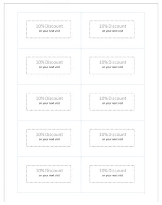 Basic Business Card, Black Font, 10 per sheet for Microsoft Word for Windows 2007