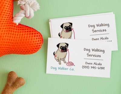 Boost Your Dog Walking Business with Business Cards
