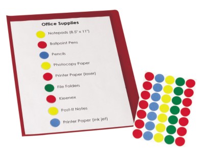 Use Color Coded Dots for Quick Reference