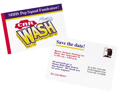 Announce Your Carwash with a Postcard