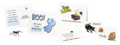 Create Halloween Party Invitations and Name Tags