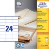 Recycled universele etiketten, 70 x 36 mm