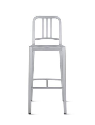 1006 Navy® Barstool with Brushed Finish