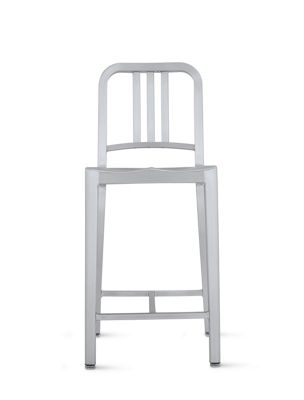 1006 Navy® Counter Stool with Brushed Finish