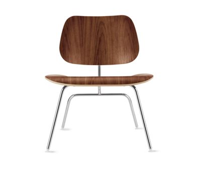 Eames® Molded Plywood Lounge Chair (LCM), Chrome Base
