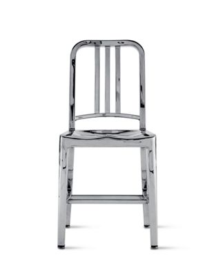 1006 Navy® Side Chair with Polished Finish
