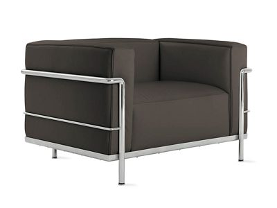 LC3 Grand Modele Armchair – Chrome Frame/Color Leather