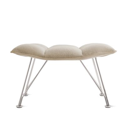 Jehs and Laub Ottoman, Wire Base – Fabric