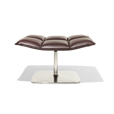 Jehs and Laub Ottoman, Pedestal Base – Leather 