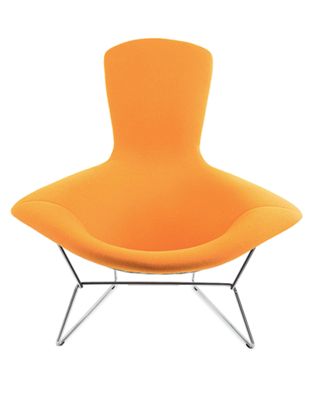 Bertoia Bird Chair with Full Cover in Classic Bouclé 
