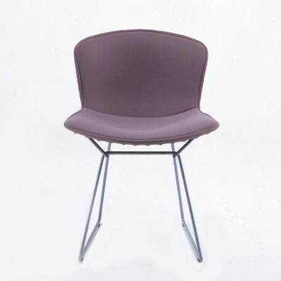 Bertoia Side Chair with Full Cover in Classic Bouclé