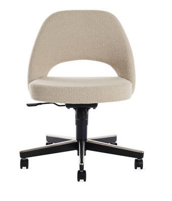 Saarinen Executive Side Chair w/ Casters - Boucle