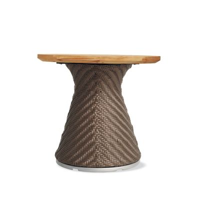 Scoop Side Table with Teak Top